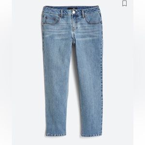 1822 denim high rise straight leg jean